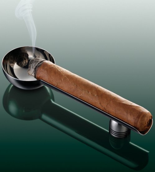 Solo Cigar Ashtray Stainless Steel - Click Image to Close