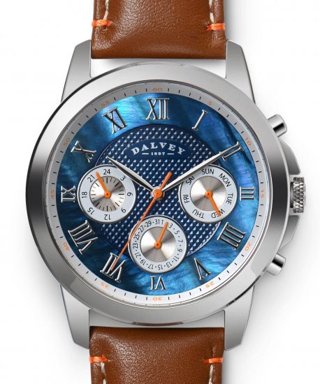 Torque Wristwatch Voyager Blue Mother Of Pearl - Click Image to Close