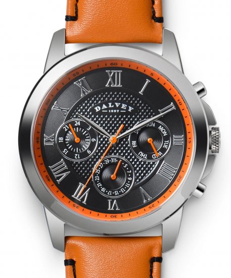 Torque Wristwatch Salamander Black / Orange - Click Image to Close