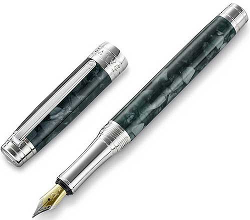 Fountain Pen Green Precious Resin - Click Image to Close