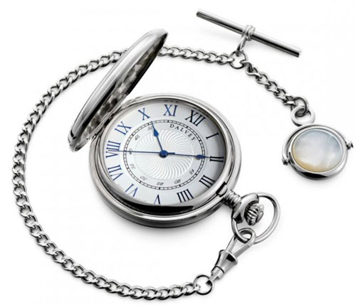 Full Hunter Pocket Watch & Albert Chain - Click Image to Close