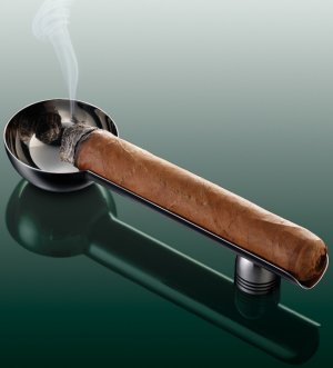 Solo Cigar Ashtray Stainless Steel